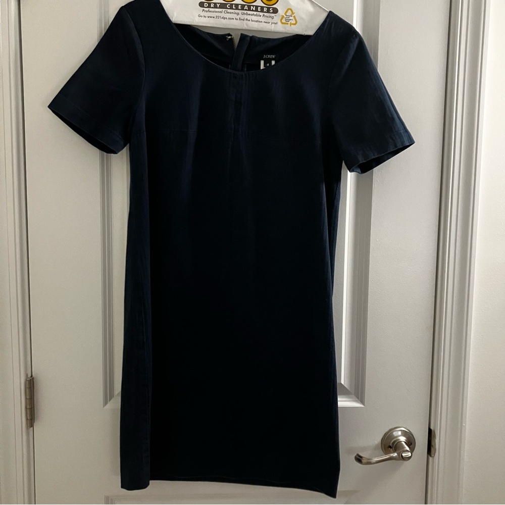 J.CREW | Navy Short Sleeve Shift Dress | size 4
